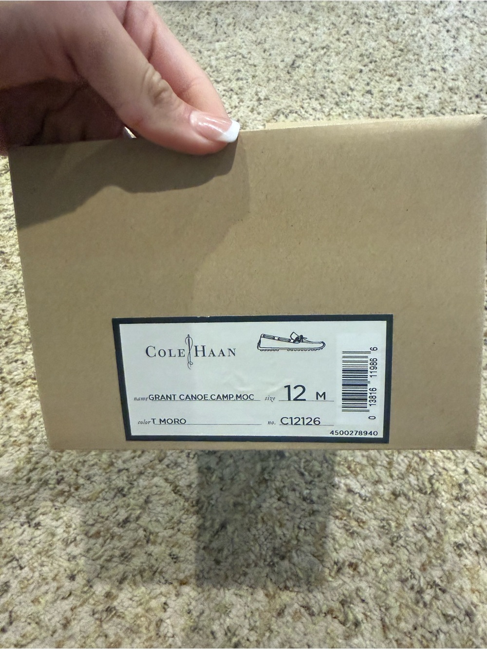 Cole Haan Grant Canoe camp moc NEW in box
